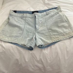 Vince light washed denim shorts